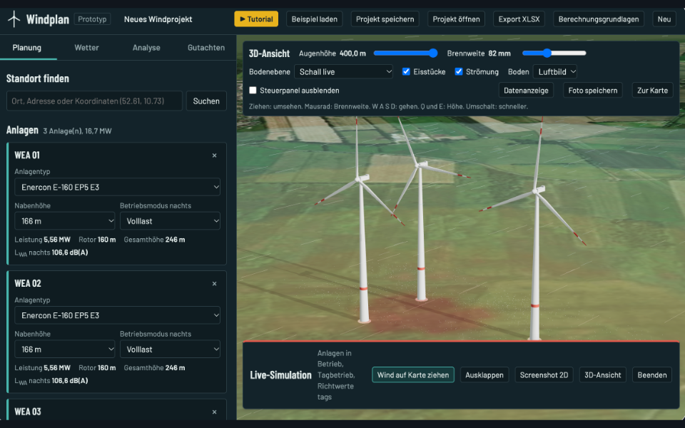 Windplan website preview